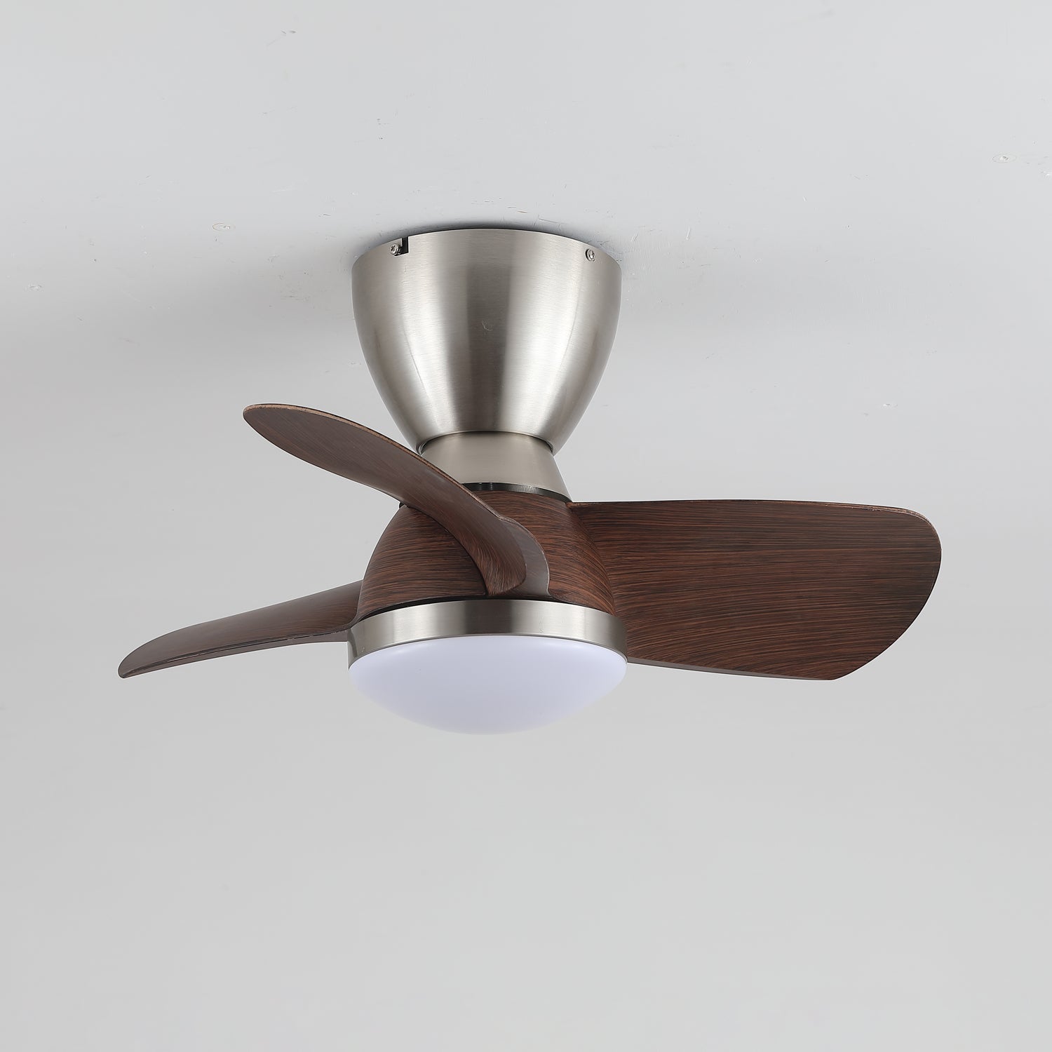 Elora Minimalist Brass Wood Ceiling Fan Light - Letslighting