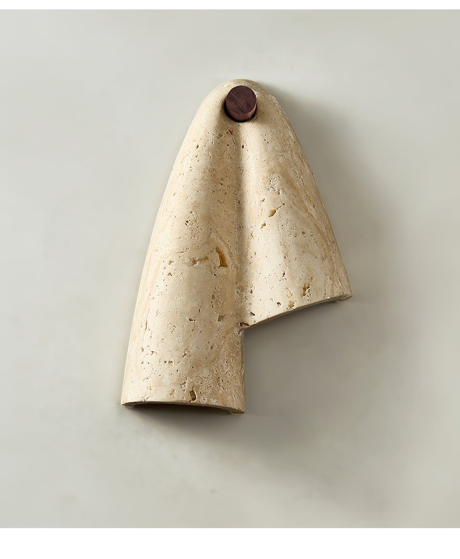 Velo Minimalist Travertine Sconce