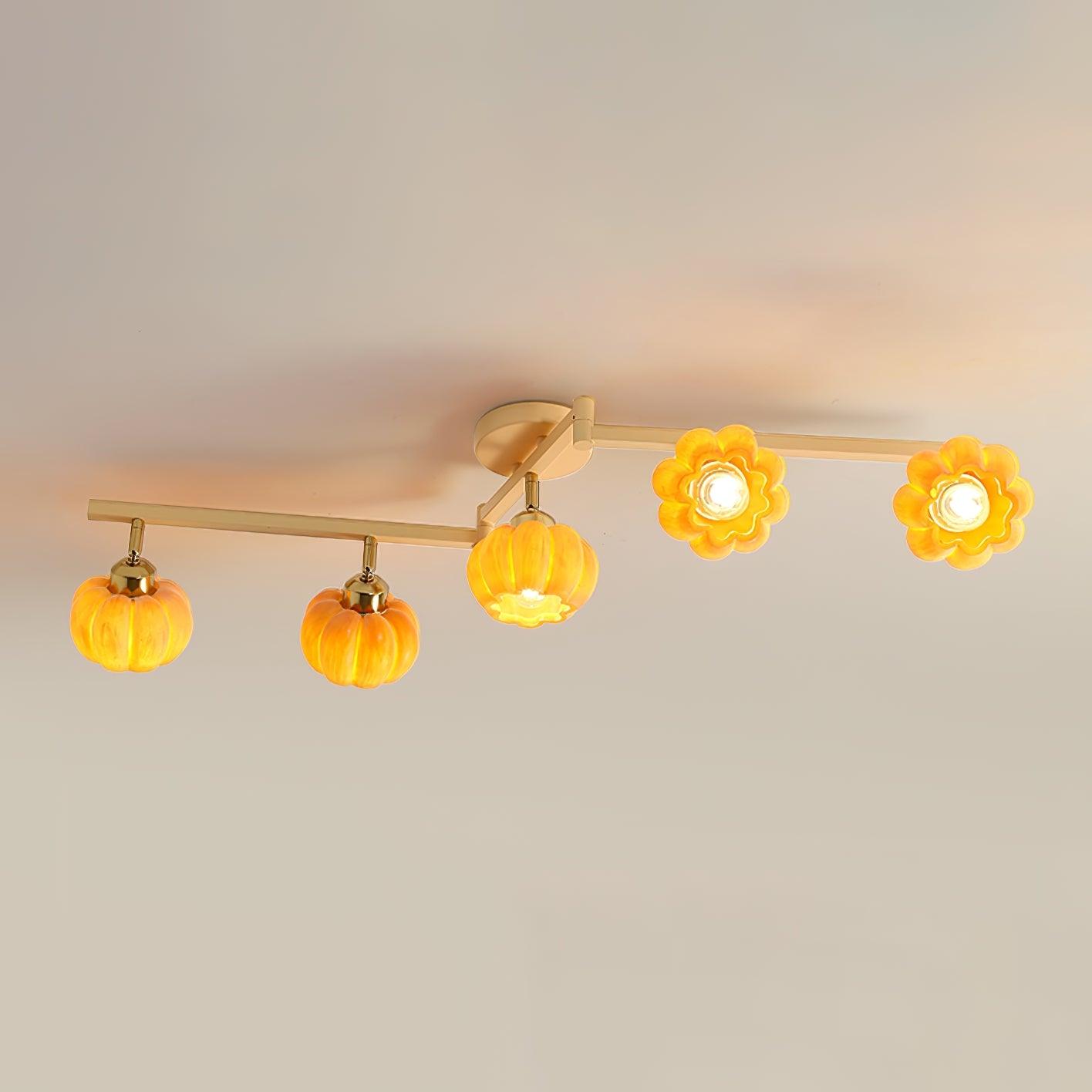 Pumpkin Ceiling Light Multi Head - Letslighting