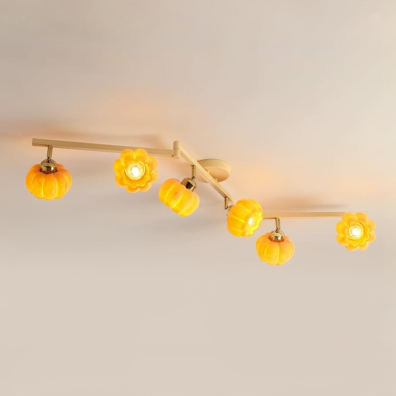 Pumpkin Ceiling Light Multi Head - Letslighting