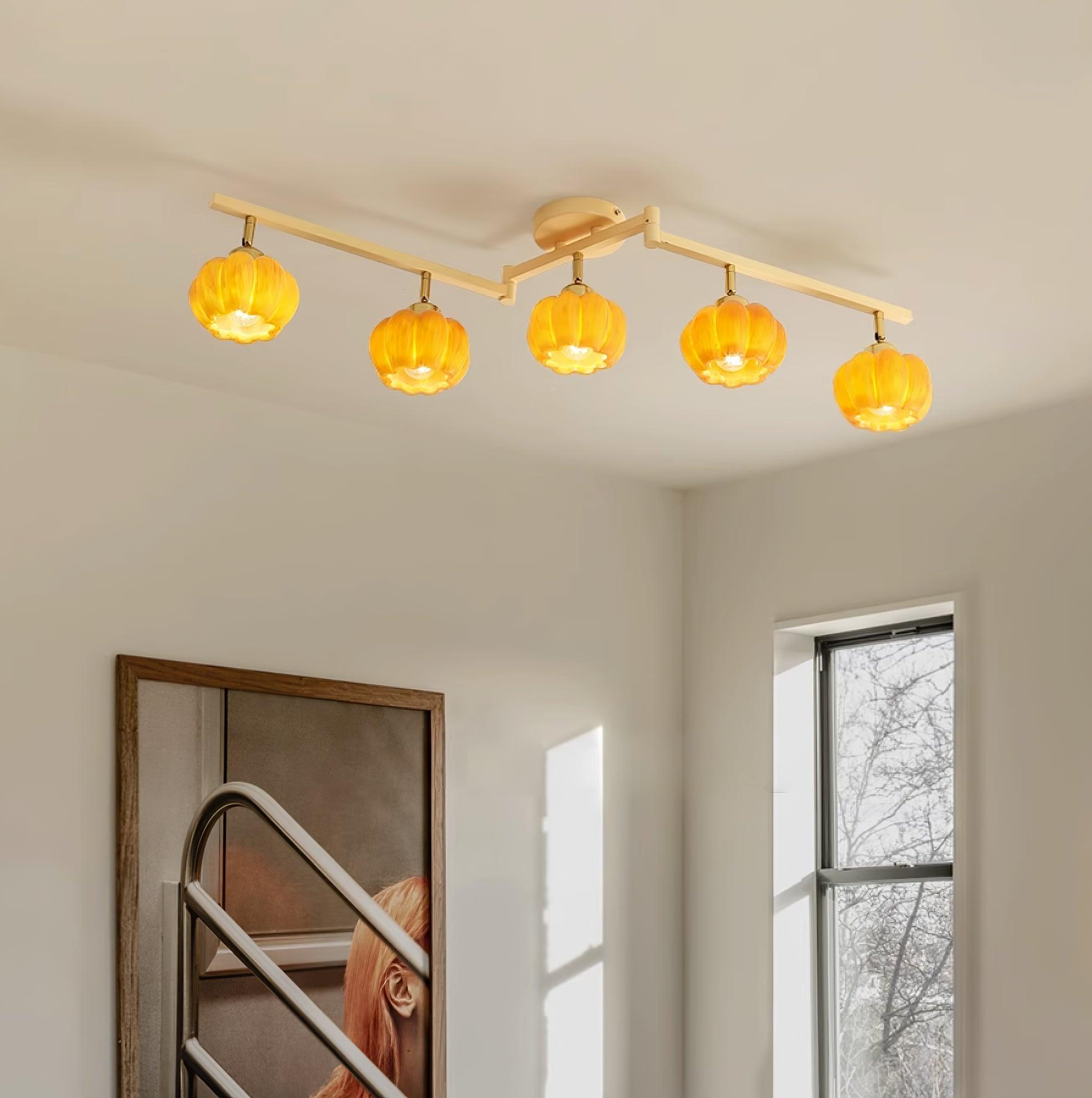 Pumpkin Ceiling Light Multi Head - Letslighting