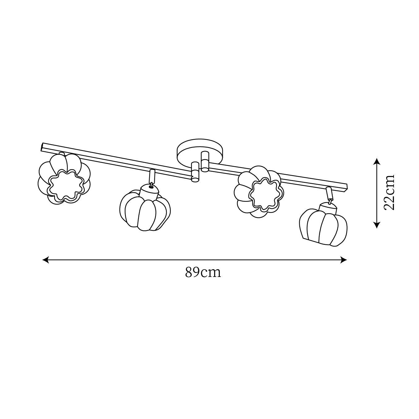 Pumpkin Ceiling Light Multi Head - Letslighting