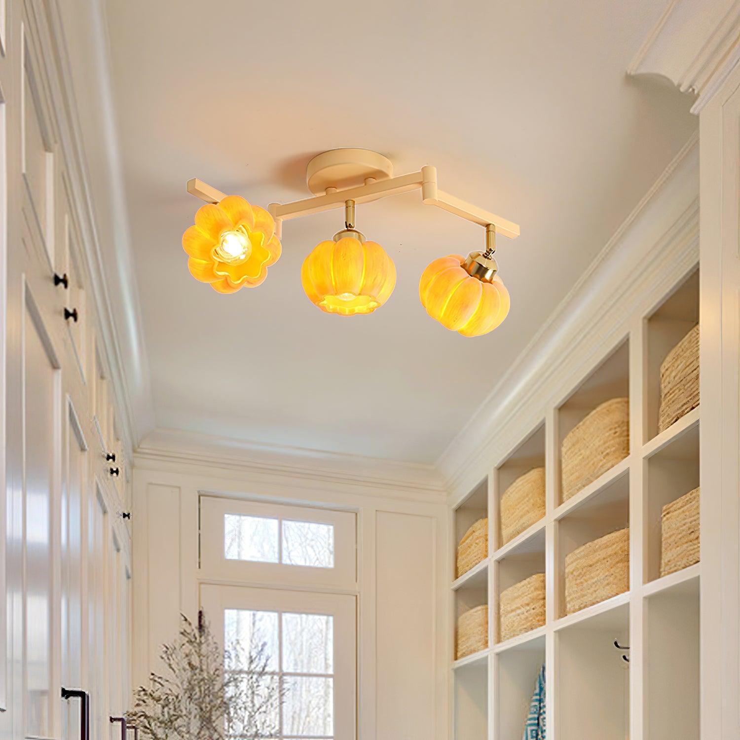 Pumpkin Ceiling Light Multi Head - Letslighting