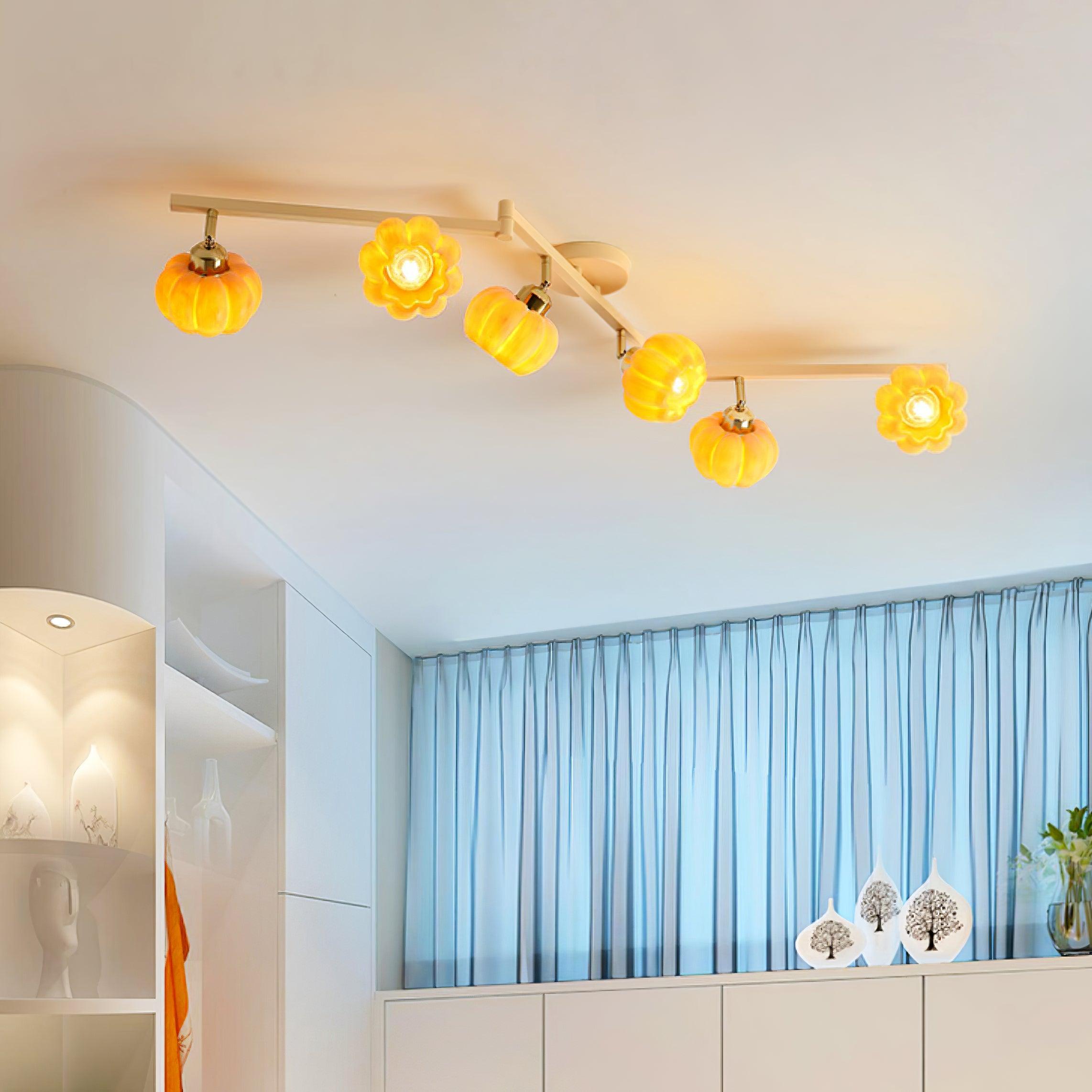 Pumpkin Ceiling Light Multi Head - Letslighting
