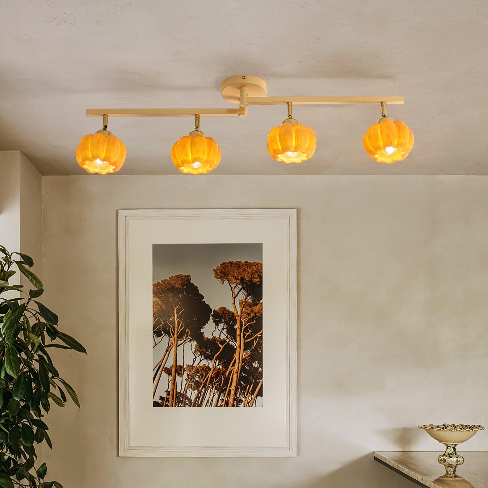 Pumpkin Ceiling Light Multi Head - Letslighting