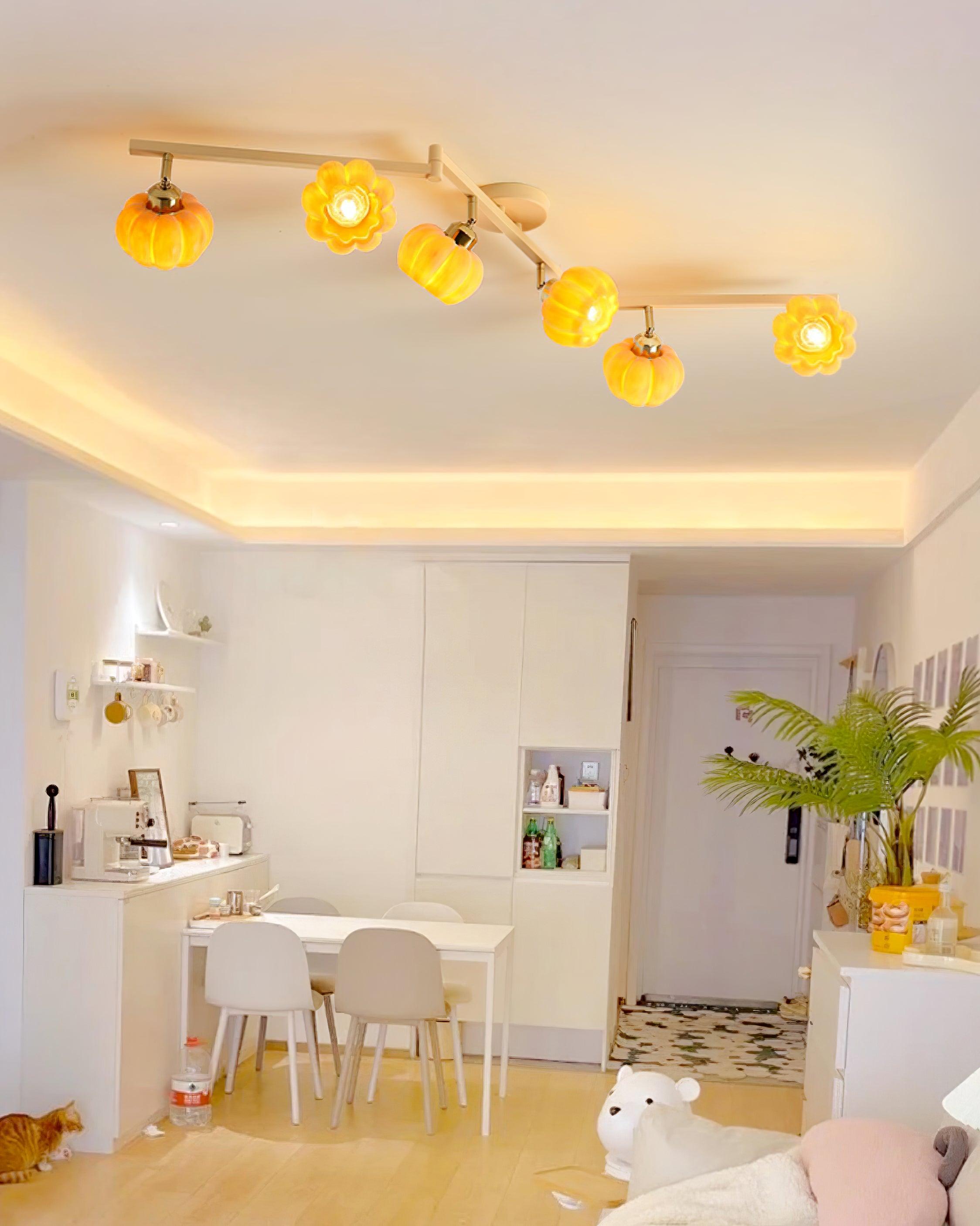 Pumpkin Ceiling Light Multi Head - Letslighting