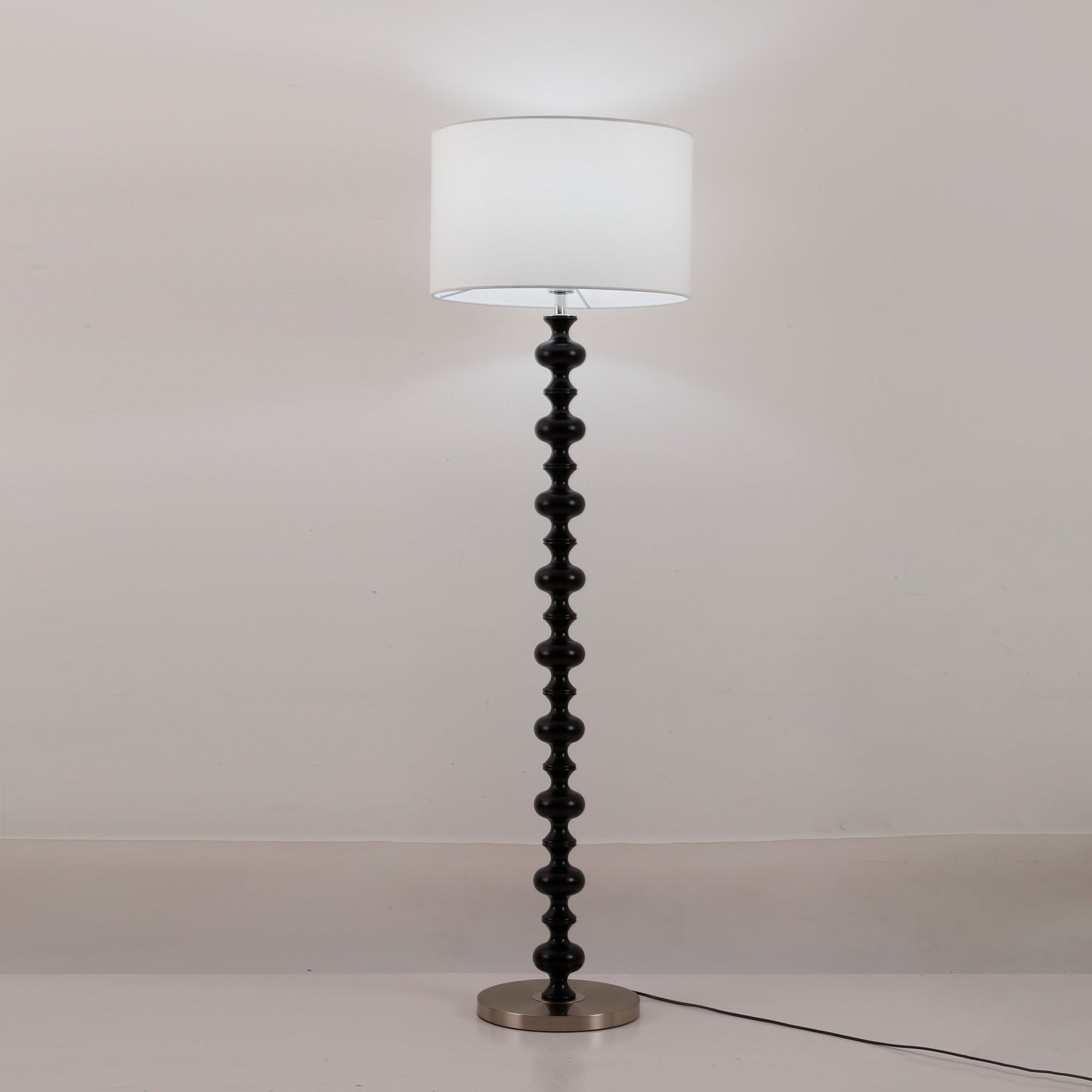 Eloisen Wood Fabric Minimalistic Floor Lamp - Letslighting