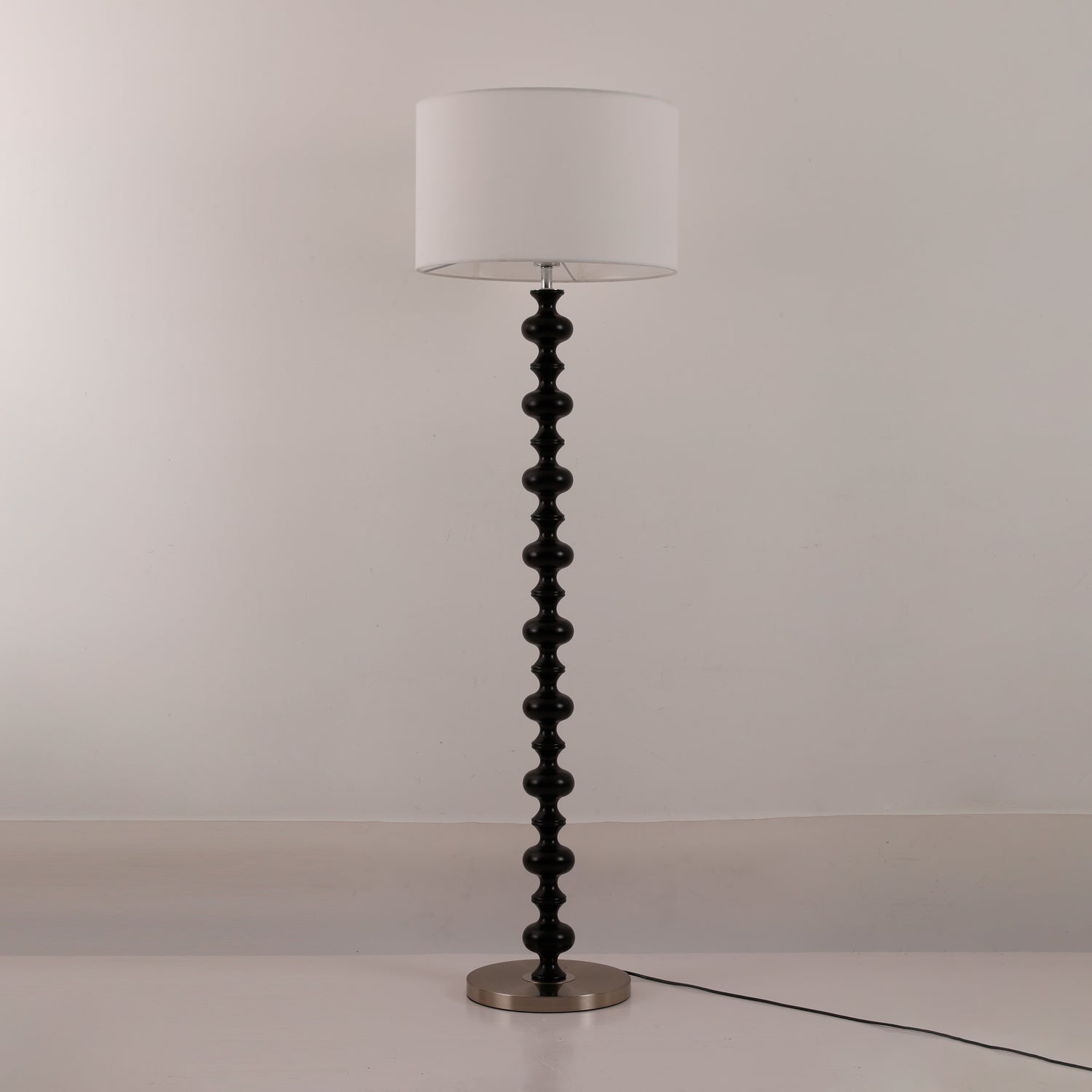 Eloisen Wood Fabric Minimalistic Floor Lamp - Letslighting