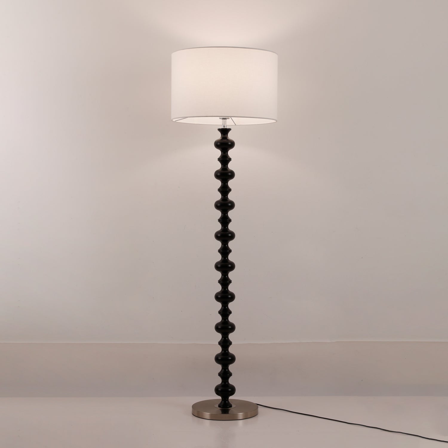 Eloisen Wood Fabric Minimalistic Floor Lamp - Letslighting