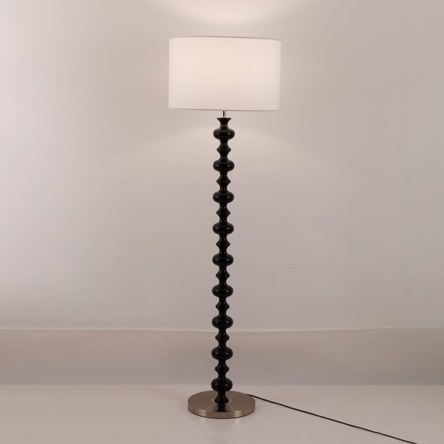 Eloisen Wood Fabric Minimalistic Floor Lamp - Letslighting