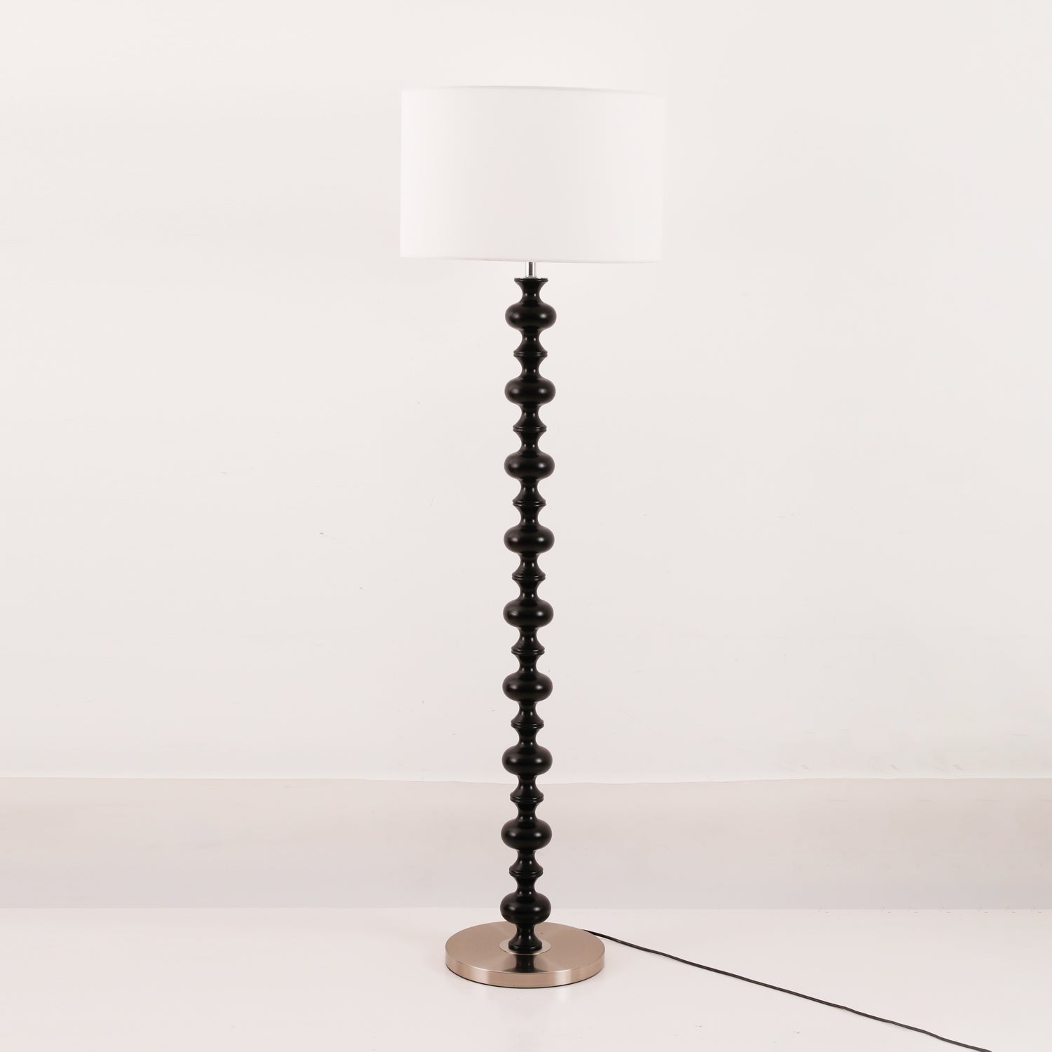 Eloisen Wood Fabric Minimalistic Floor Lamp - Letslighting