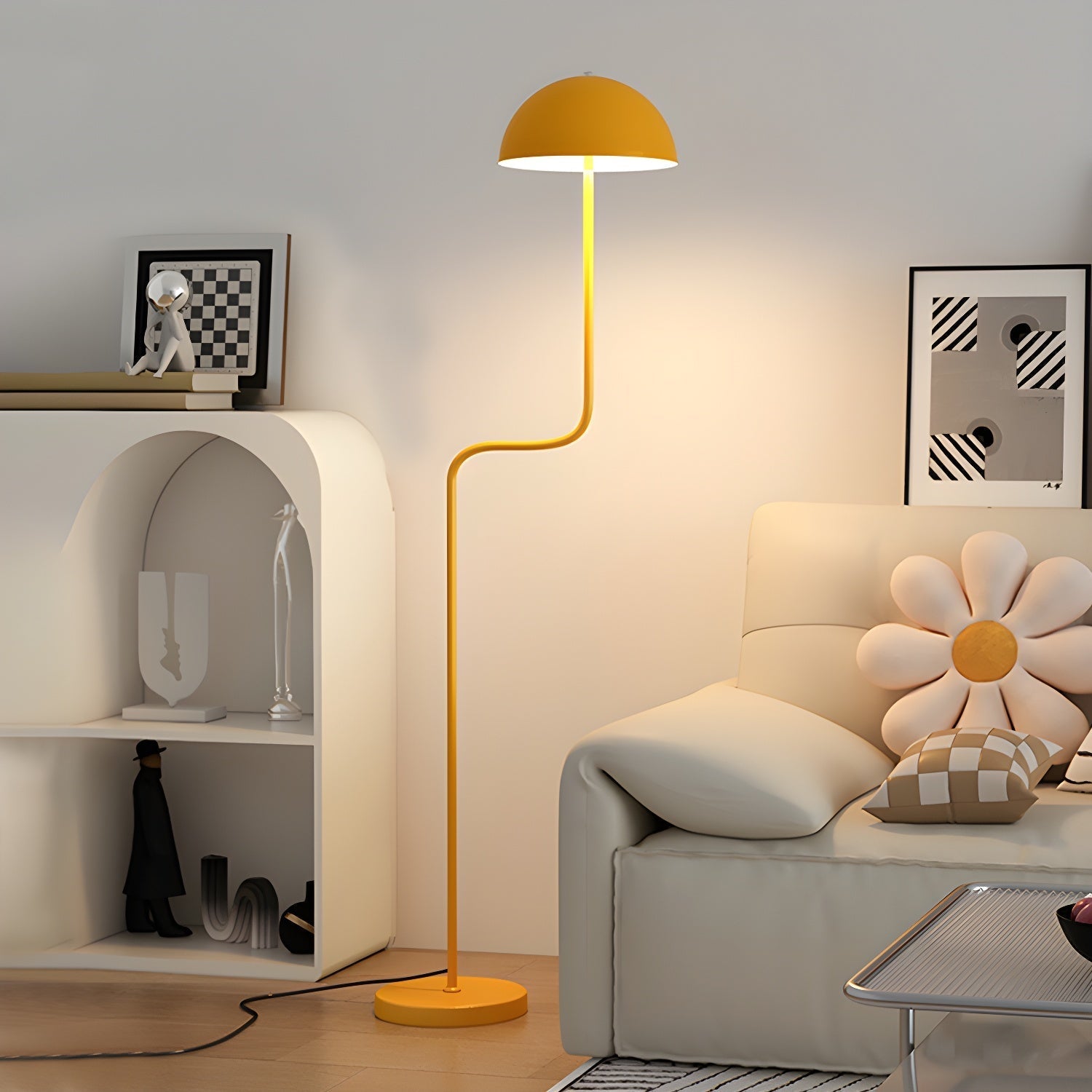 Narain Glass Minimalist Floor Lamp - Letslighting