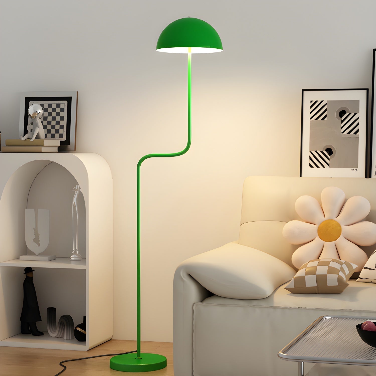 Narain Glass Minimalist Floor Lamp - Letslighting