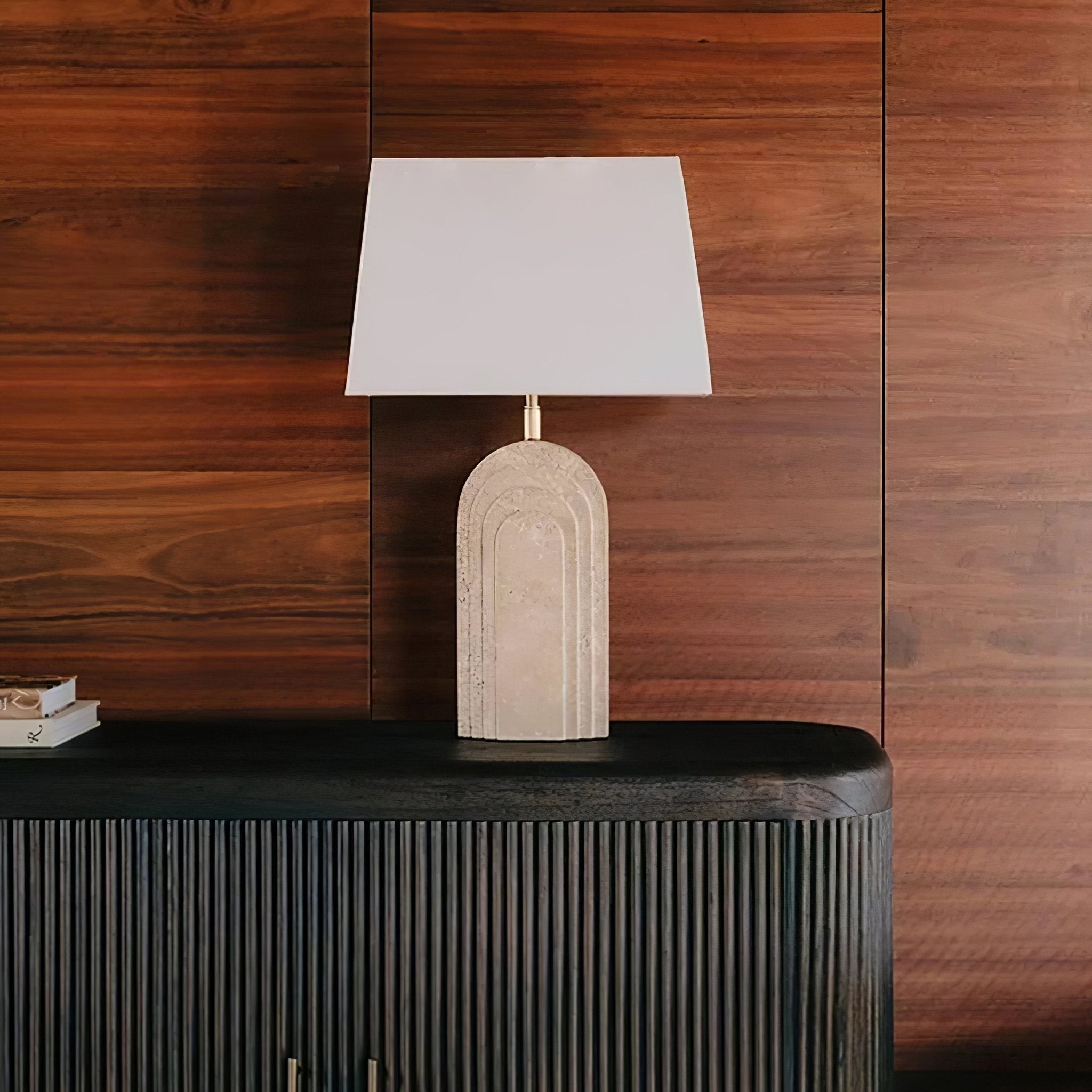Livia Travertine Table Lamp - Letslighting