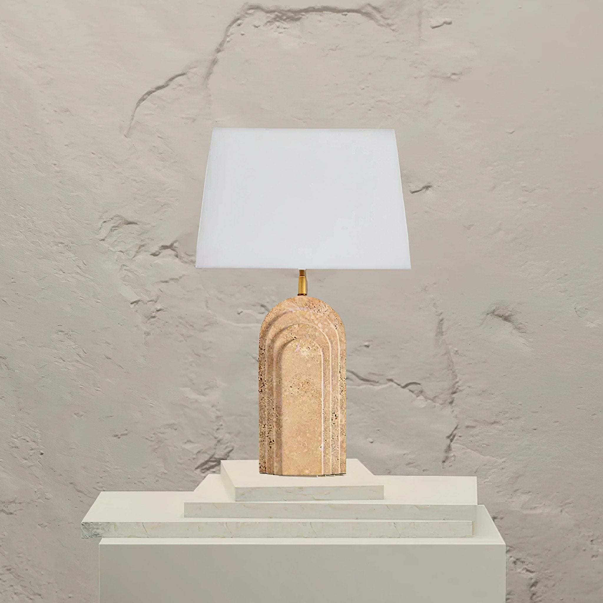 Livia Travertine Table Lamp - Letslighting