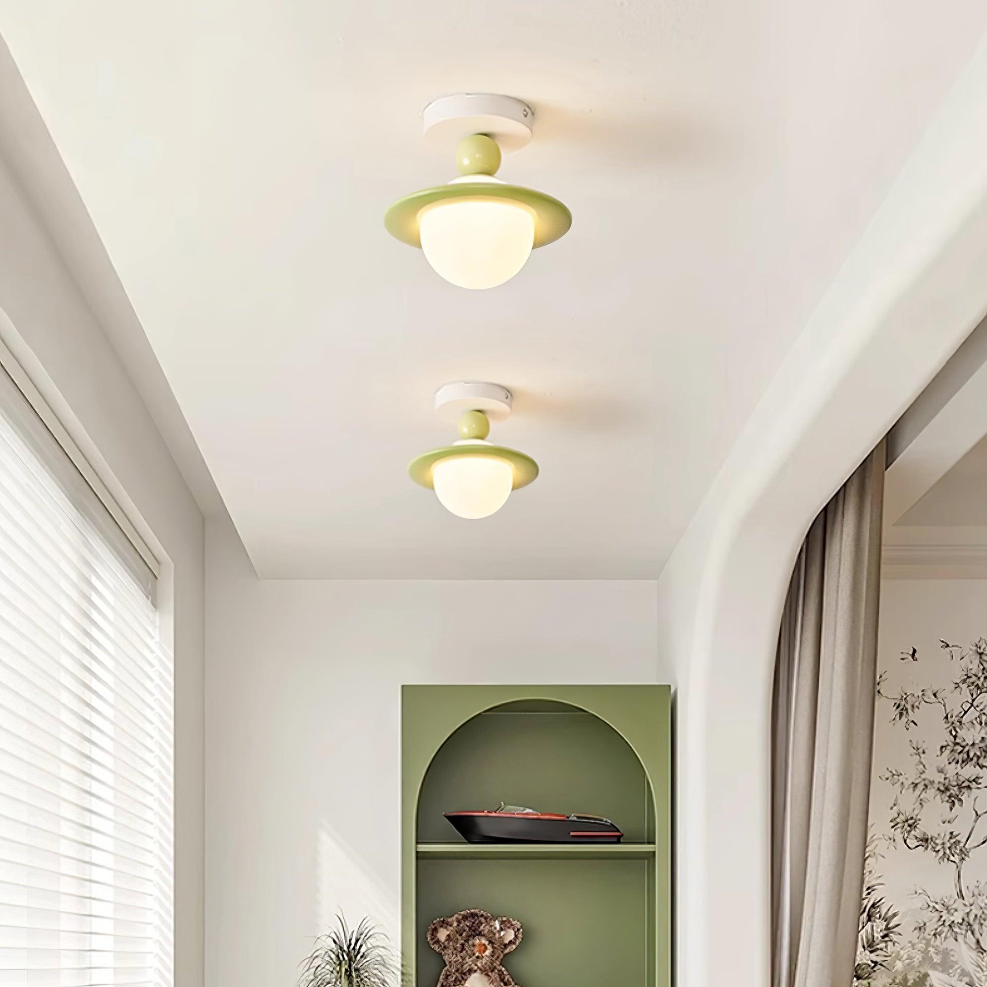 Pivoro Red and White Ceiling Light - Letslighting