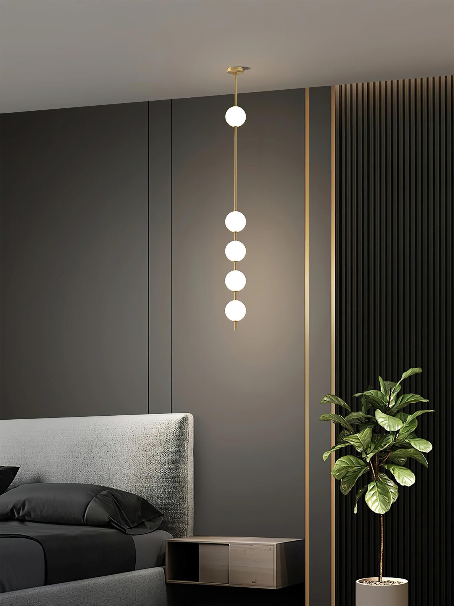 Halo Modern Brass Pendant Lamp - Letslighting
