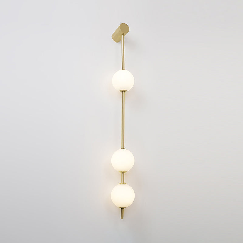 Lustra Wall Lamp Vertical Balls Brass - Letslighting