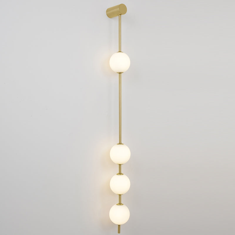 Lustra Wall Lamp Vertical Balls Brass - Letslighting