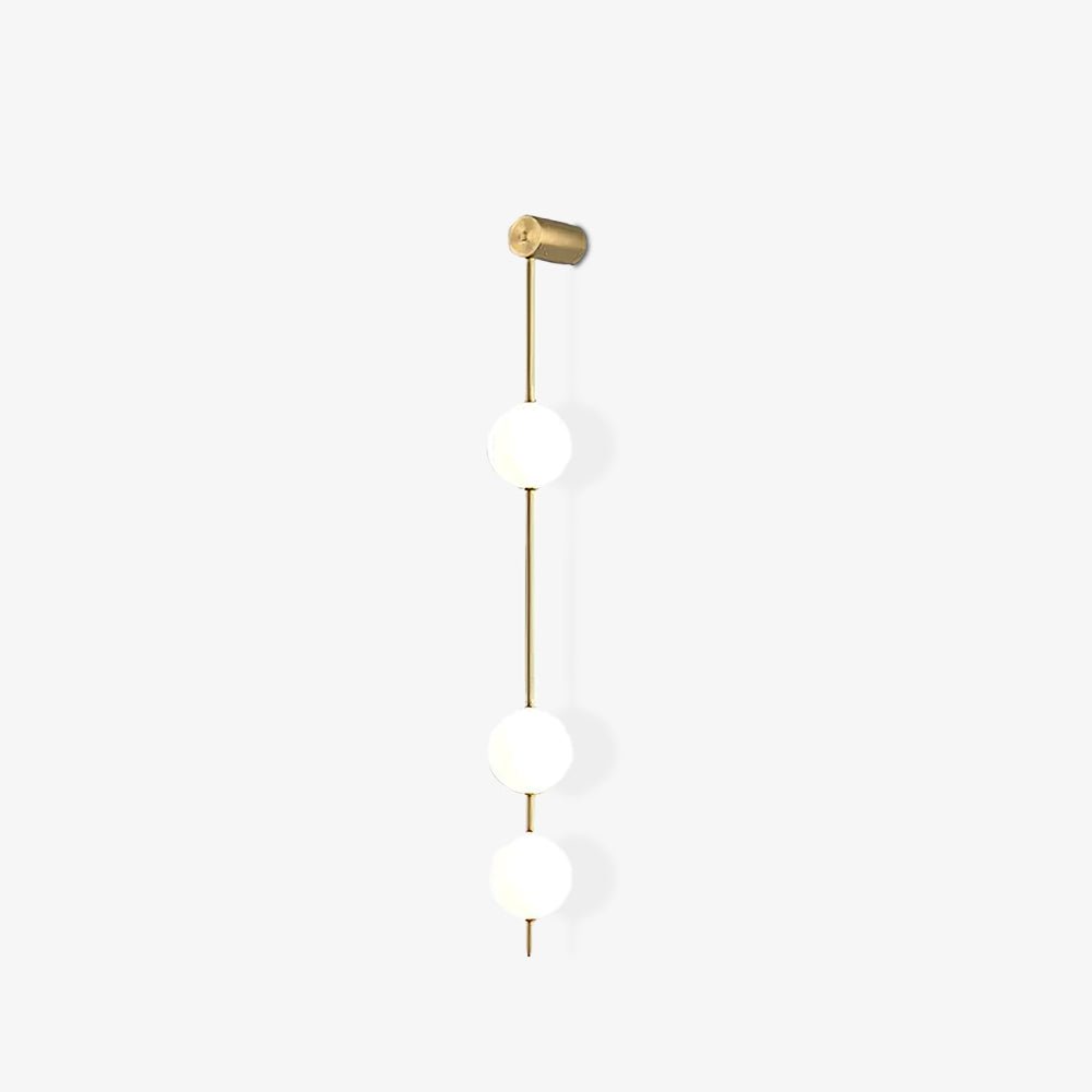 Lustra Wall Lamp Vertical Balls Brass - Letslighting