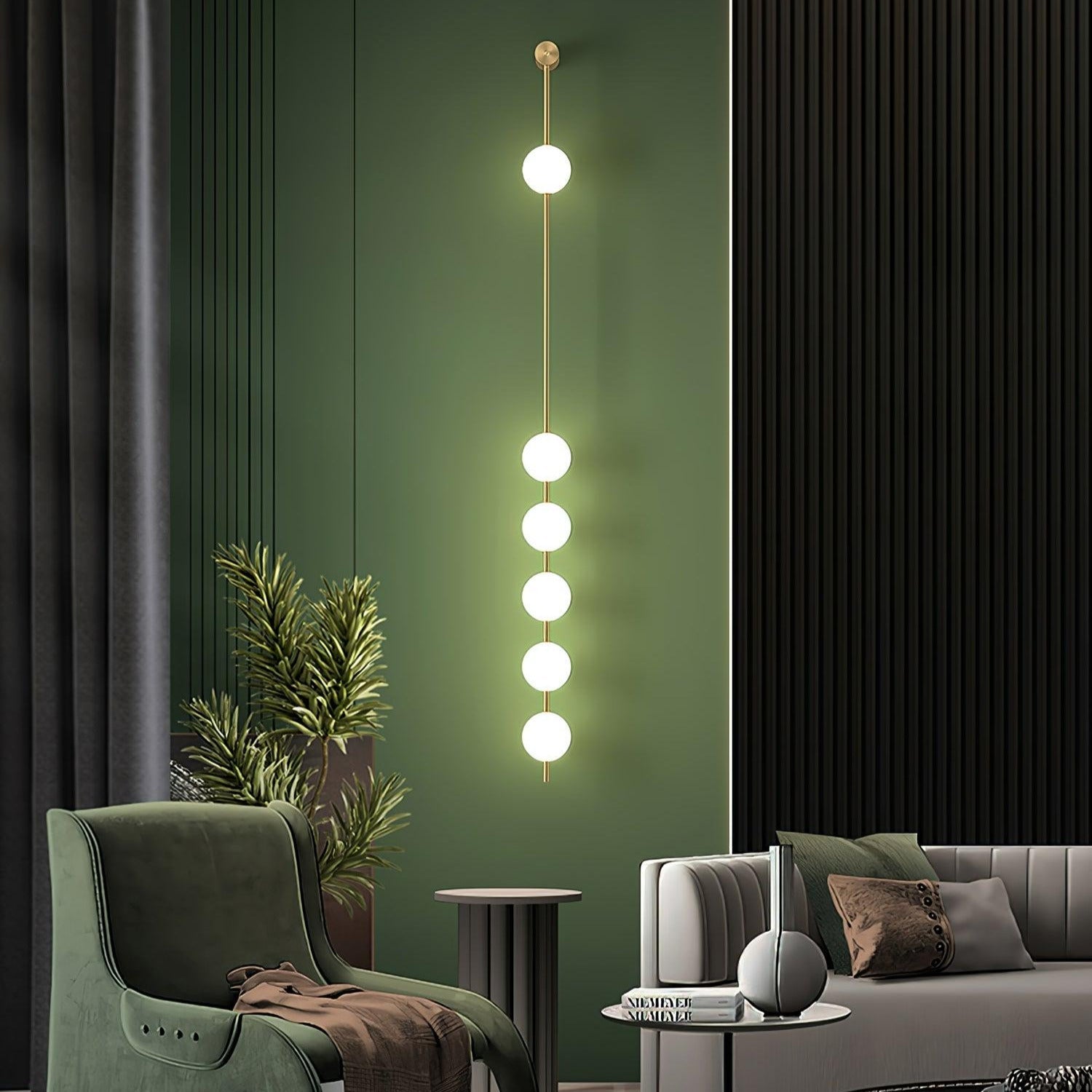 Valentina Vertical Balls Wall Lamp - Letslighting