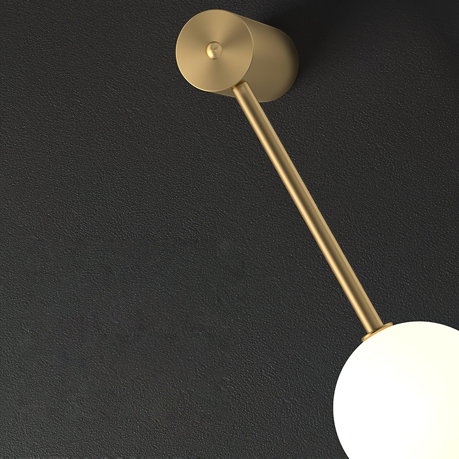 Lustra Wall Lamp Vertical Balls Brass - Letslighting