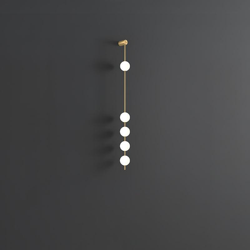 Lustra Wall Lamp Vertical Balls Brass - Letslighting