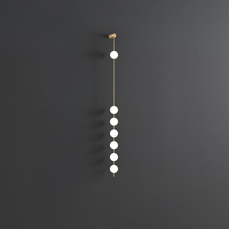 Lustra Wall Lamp Vertical Balls Brass - Letslighting