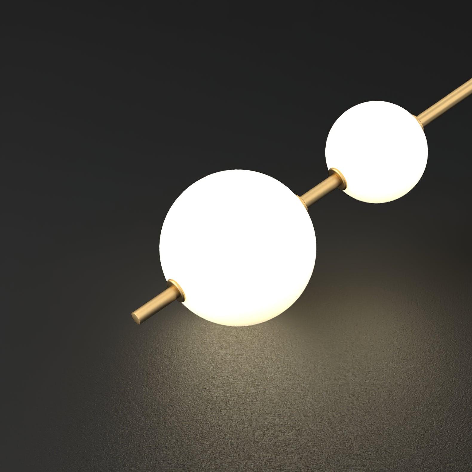 Velloran Brass Plastic Pendant Lamp - Letslighting