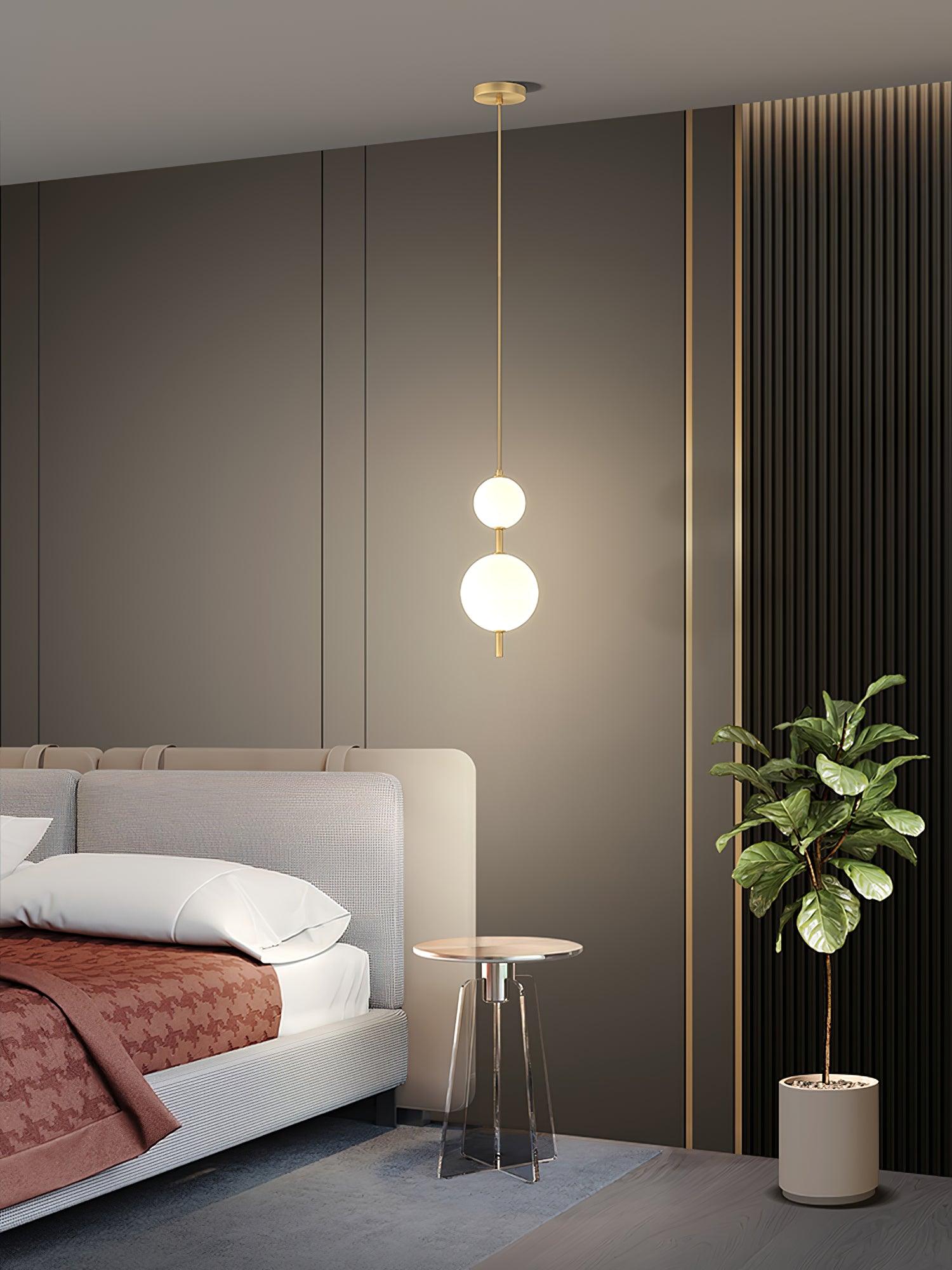 Velloran Brass Plastic Pendant Lamp - Letslighting