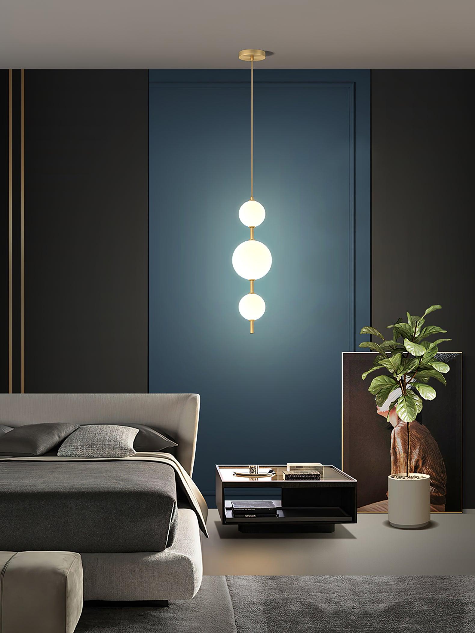 Velloran Brass Plastic Pendant Lamp - Letslighting