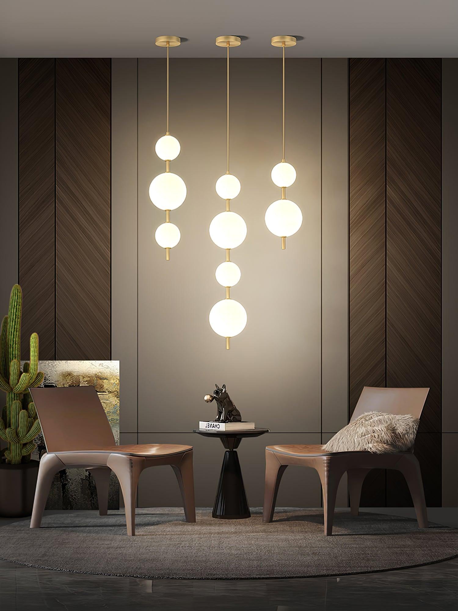 Velloran Brass Plastic Pendant Lamp - Letslighting