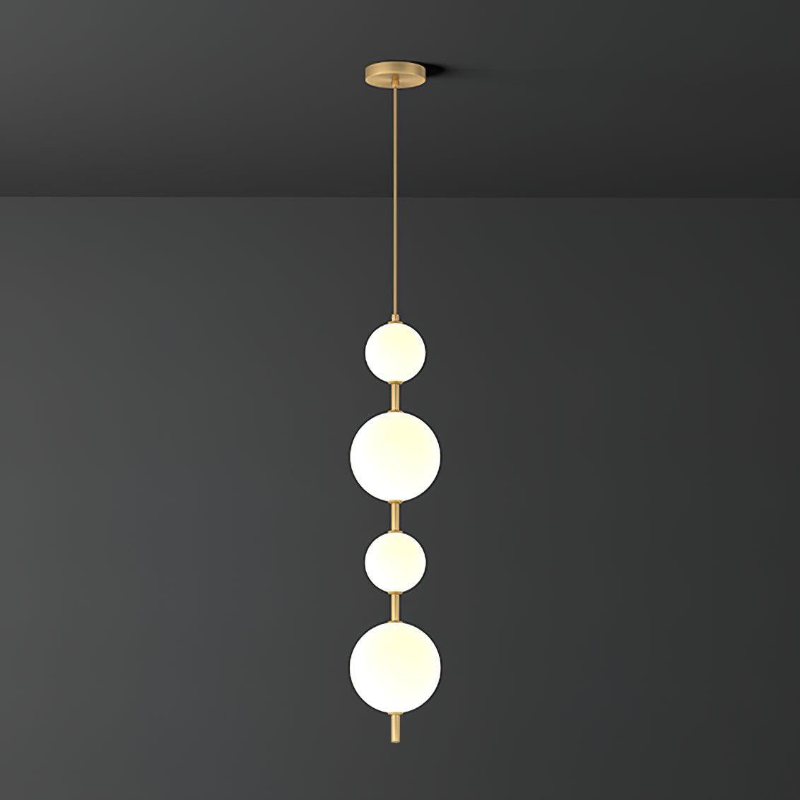 Velloran Brass Plastic Pendant Lamp - Letslighting