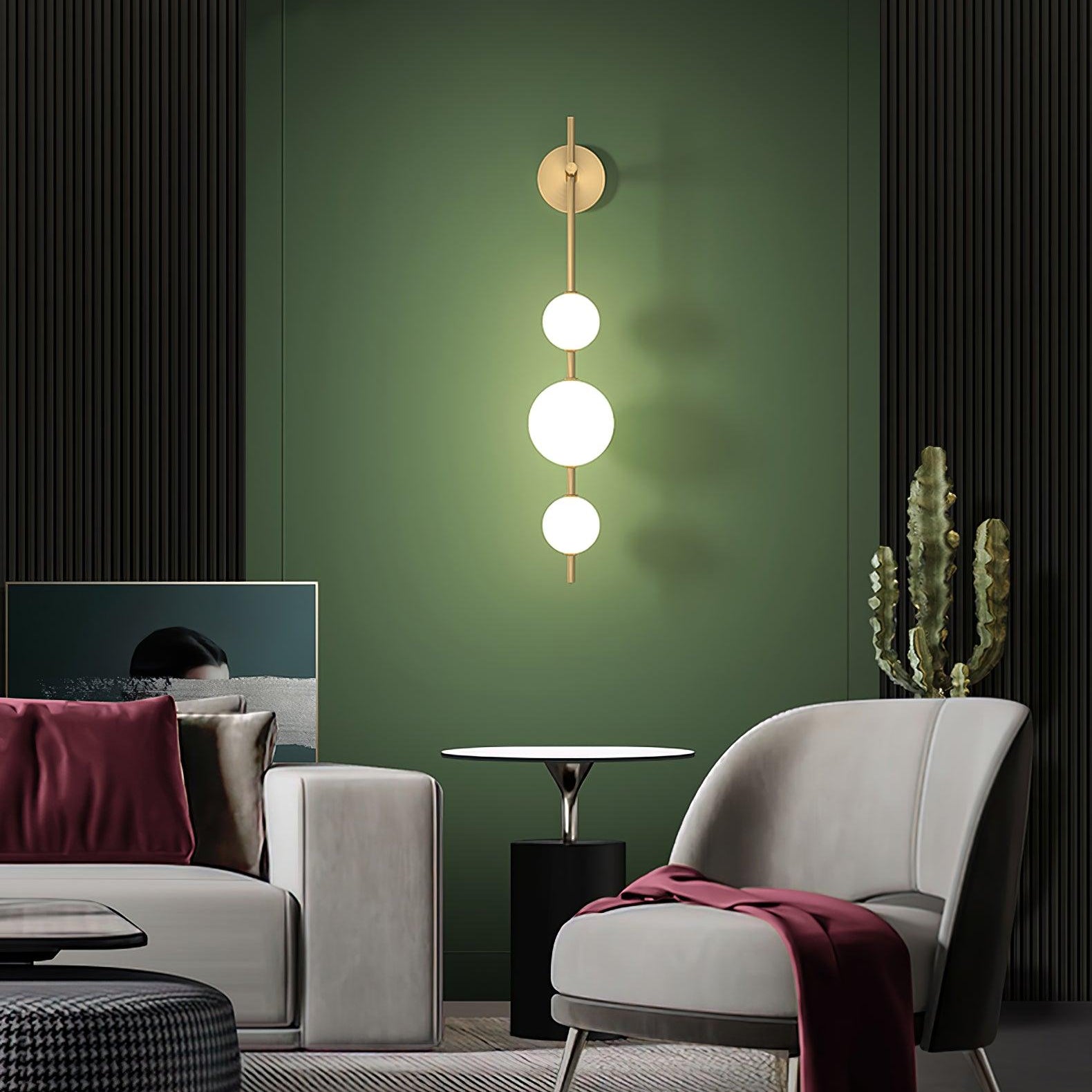 Lustra Wall Lamp Vertical Globe Minimalist - Letslighting