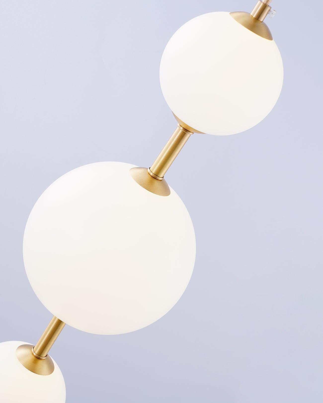 Velloran Brass Plastic Pendant Lamp - Letslighting