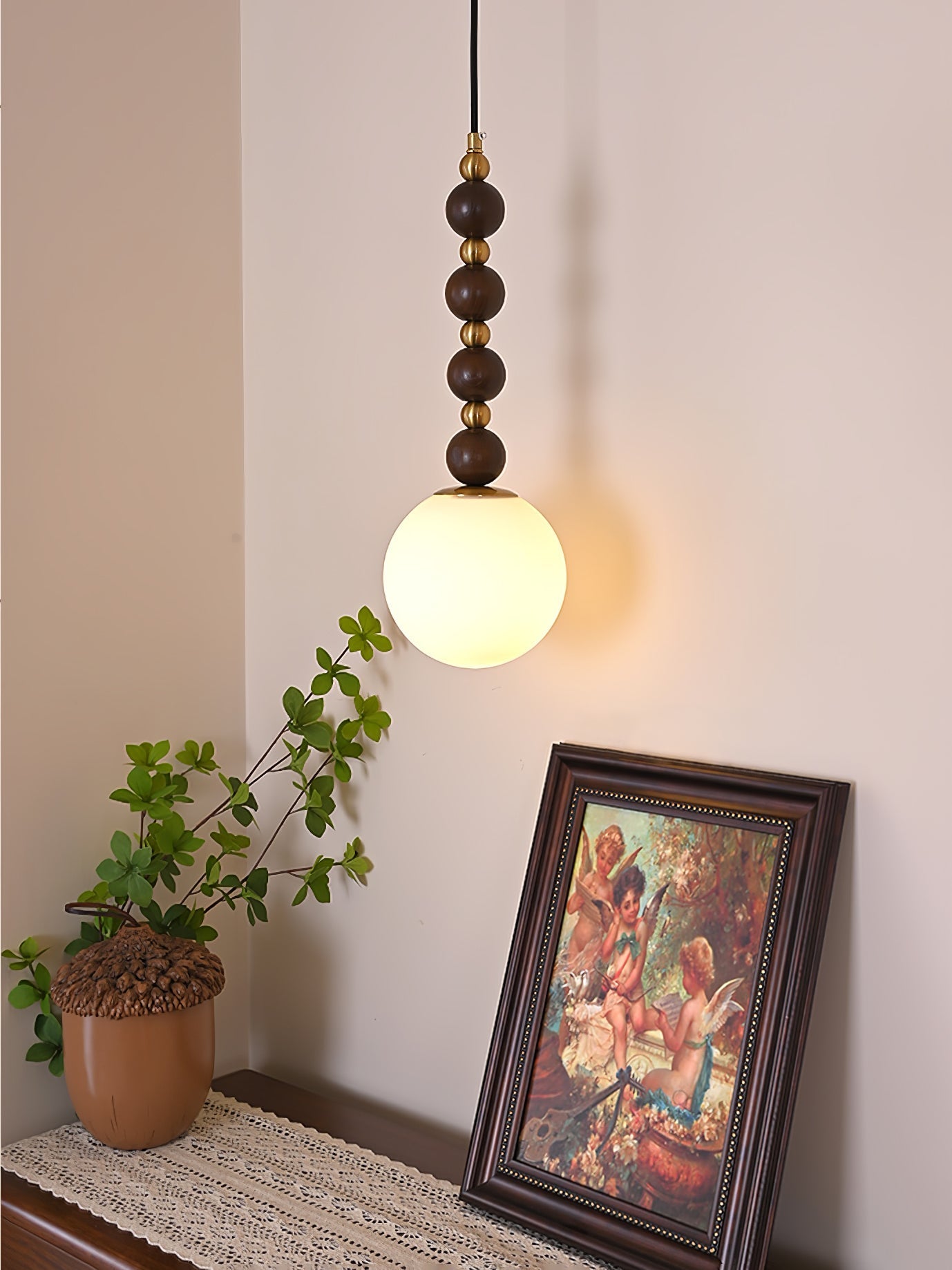 Golie Minimalist Wood Pendant Lamp - Letslighting