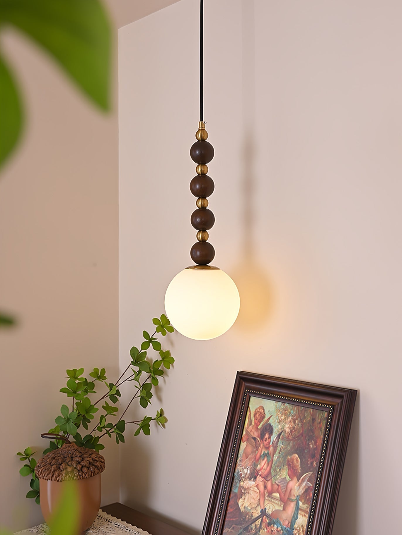 Golie Minimalist Wood Pendant Lamp - Letslighting