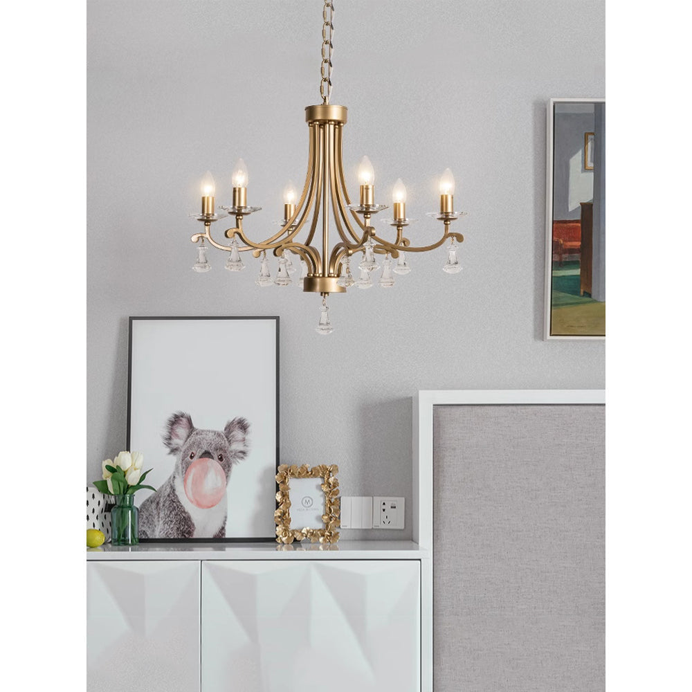 Cuvenara Postmodern Luxury Brass Crystal Chandelier - Letslighting