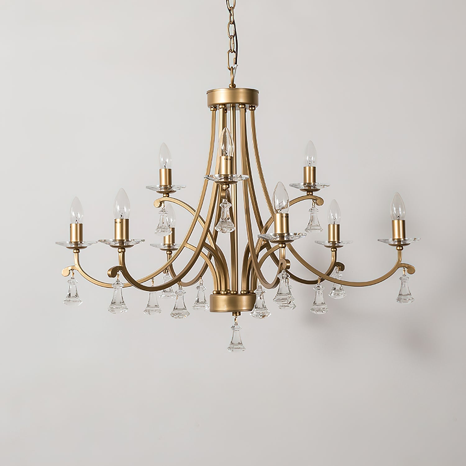 Cuvenara Postmodern Luxury Brass Crystal Chandelier - Letslighting