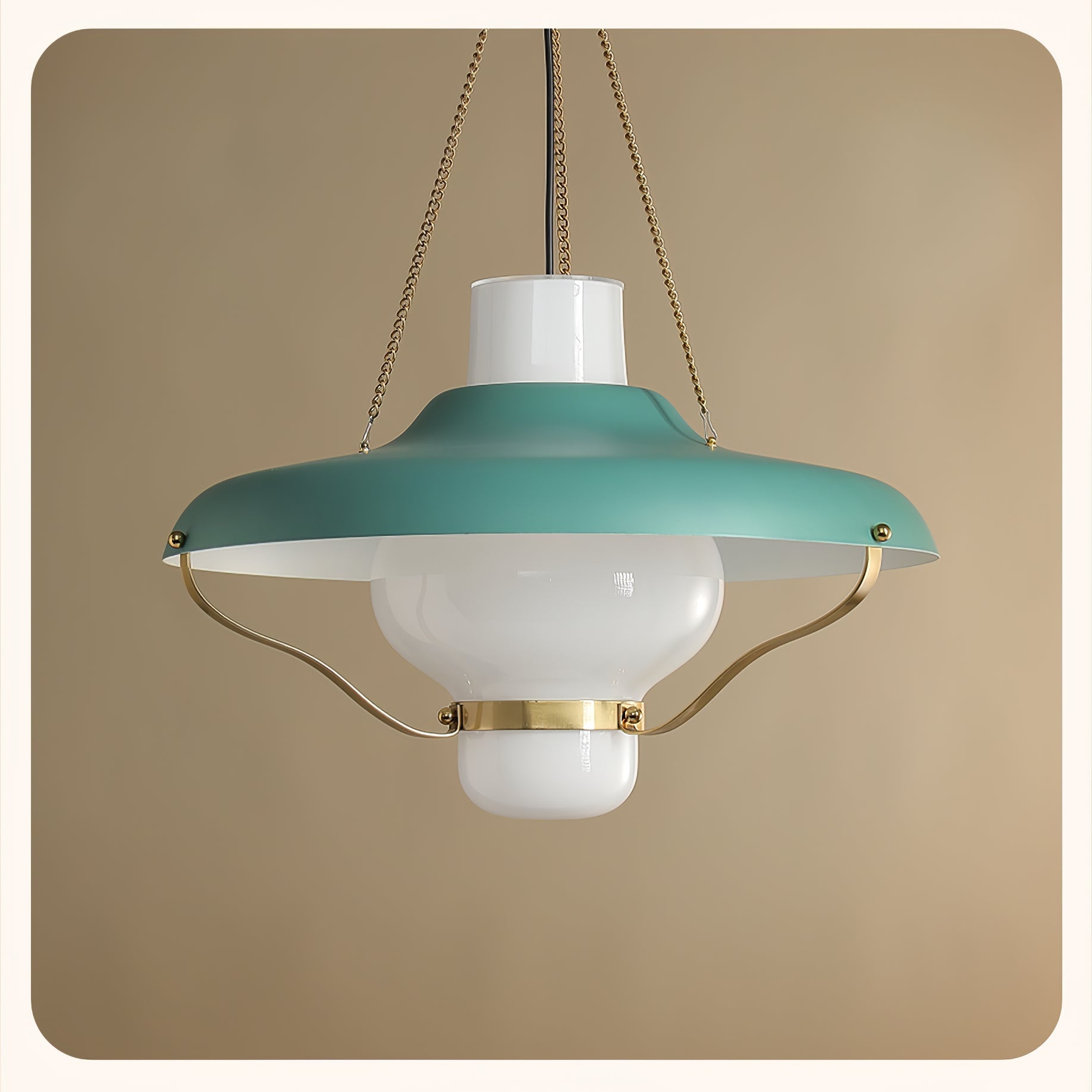 Vespara Modern Metal & Glass Pendant Light