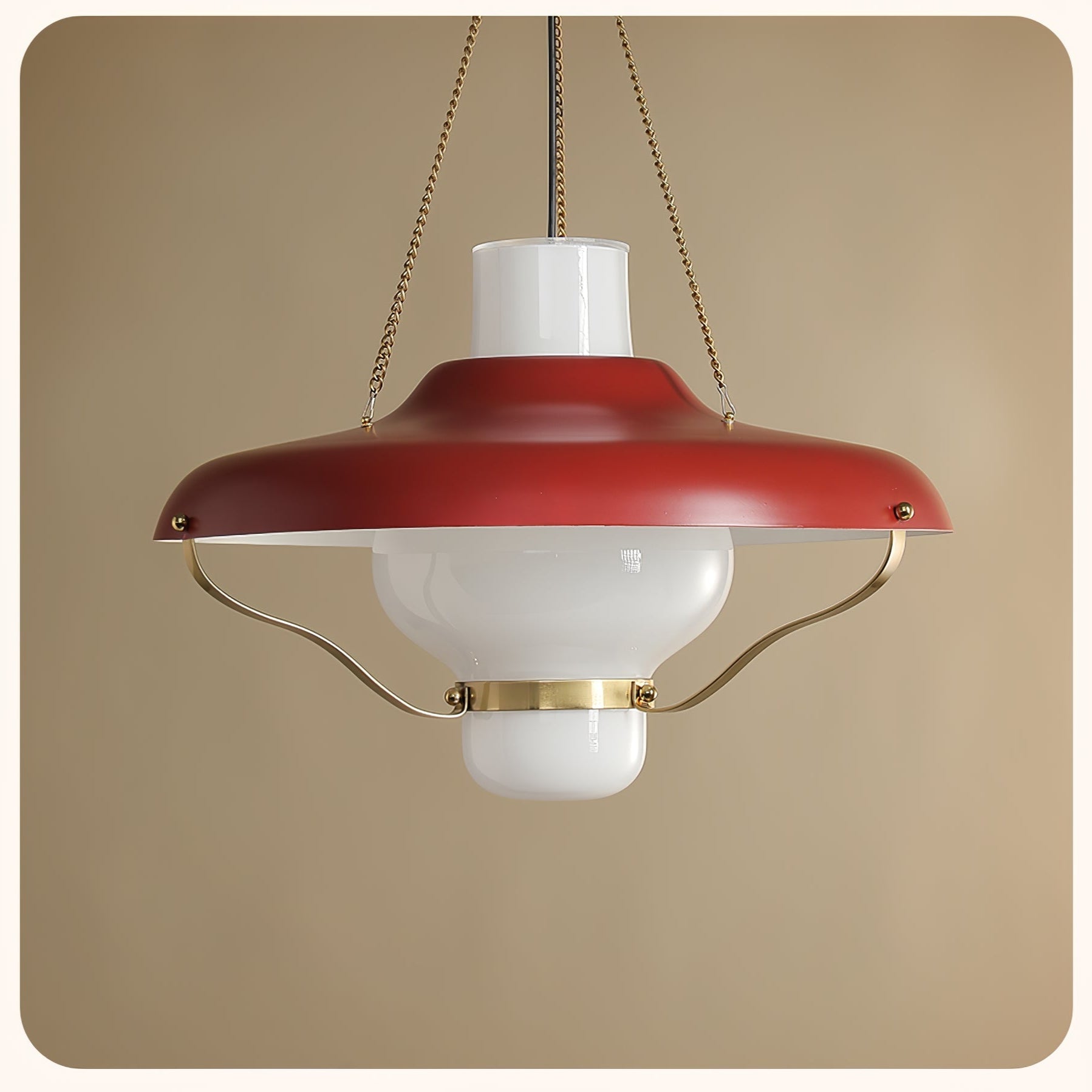 Vespara Modern Metal & Glass Pendant Light