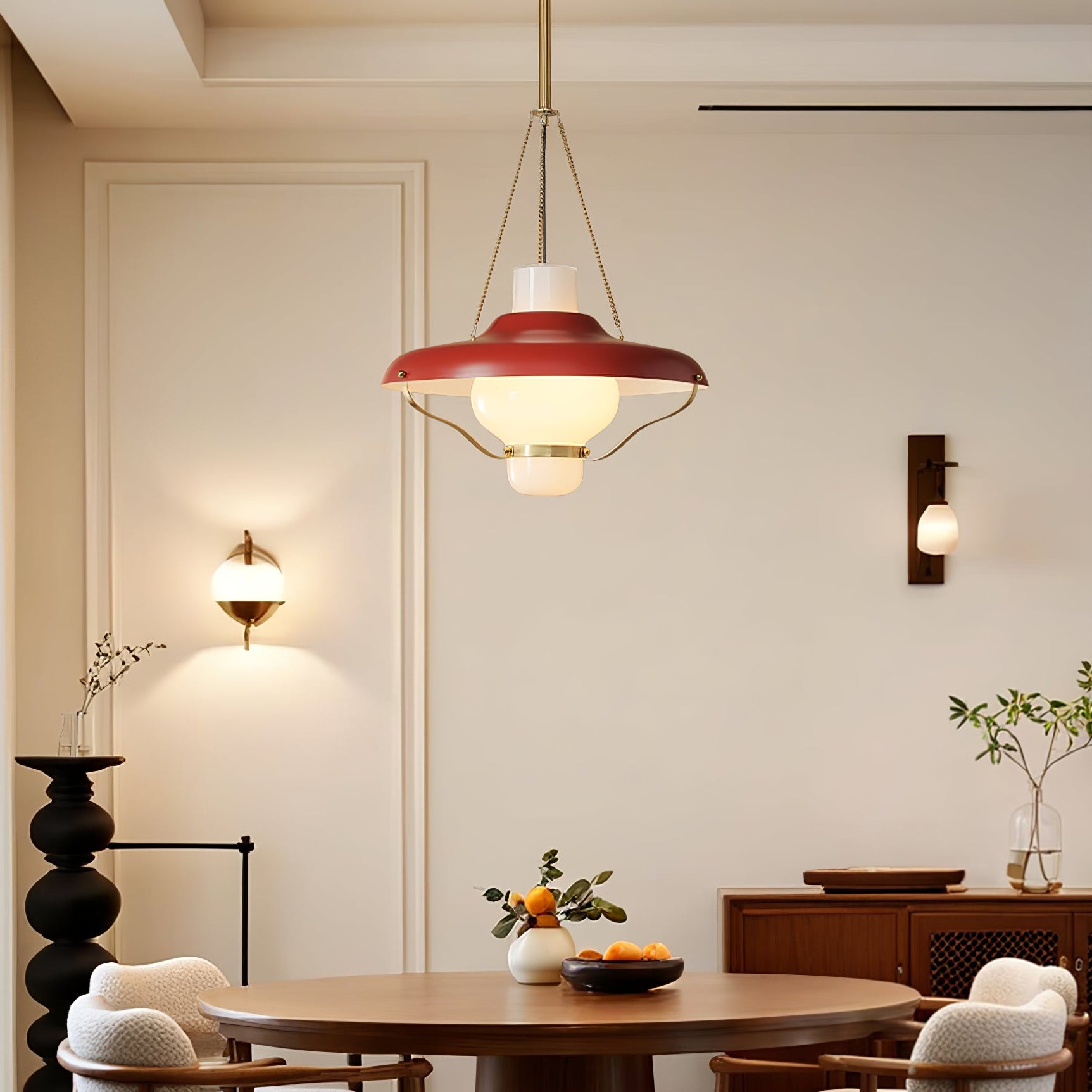 Vespara Modern Metal & Glass Pendant Light