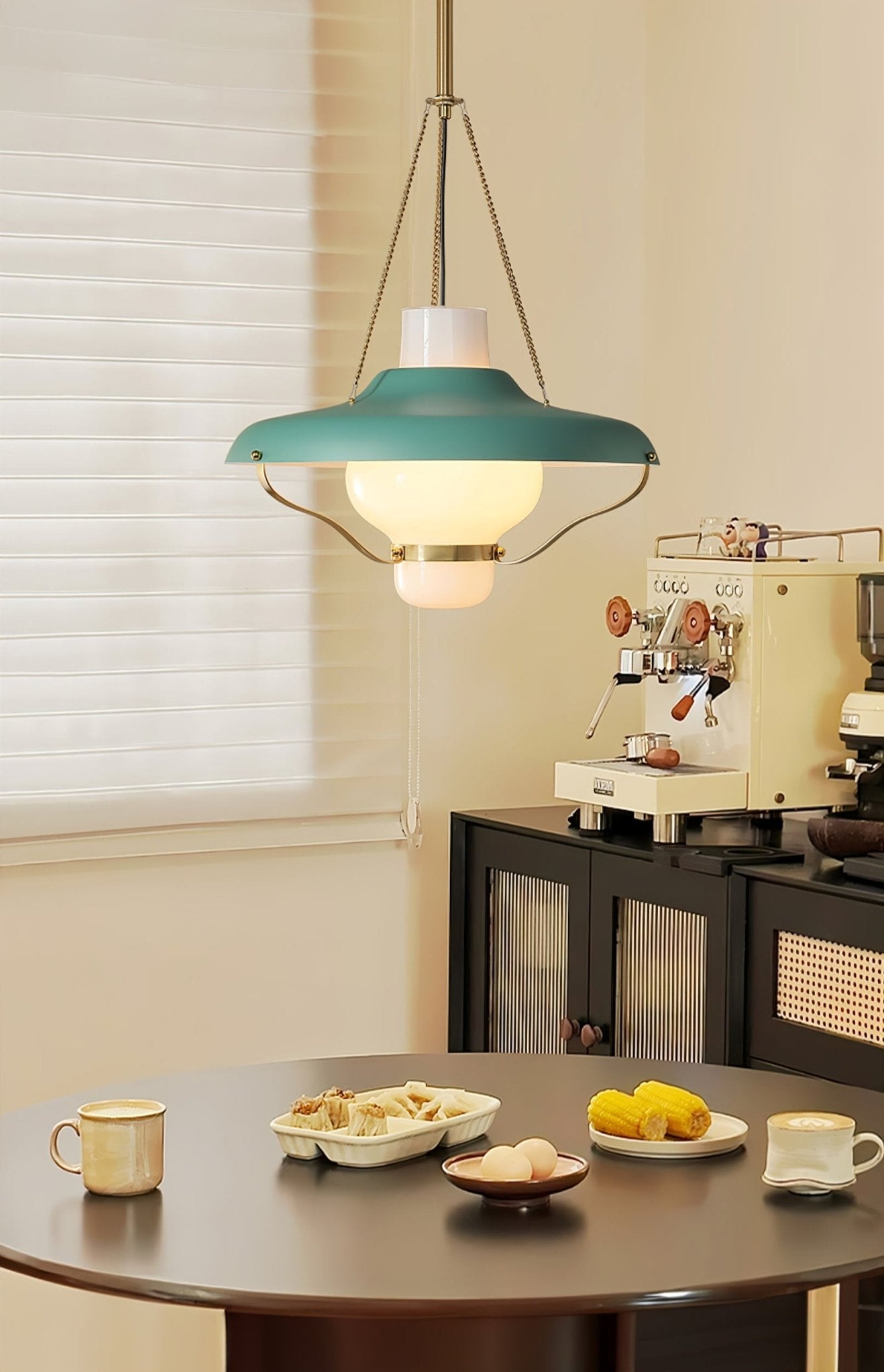 Vespara Modern Metal & Glass Pendant Light