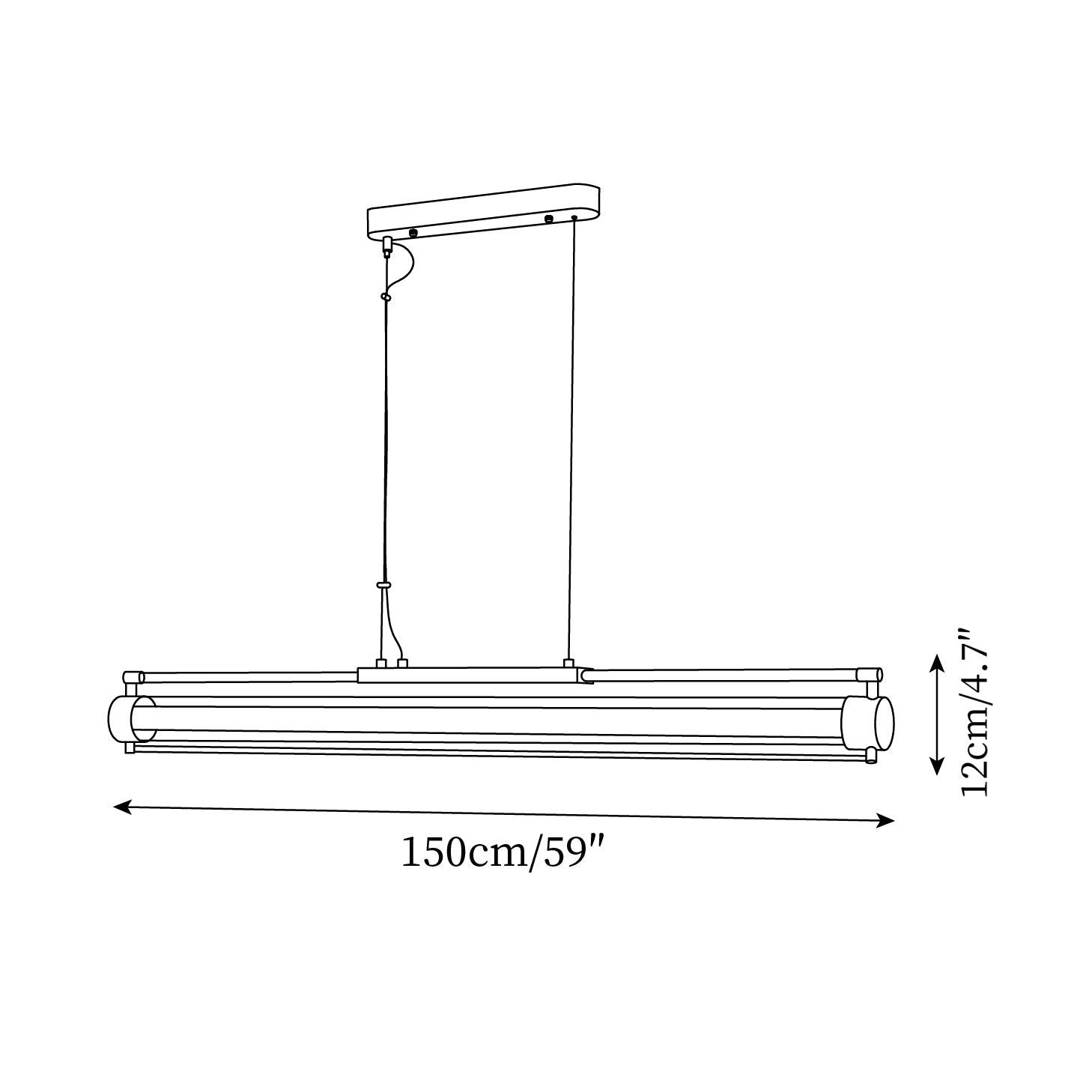 Vidalite LED Pendant Lamp Sleek Linear Modern - Letslighting