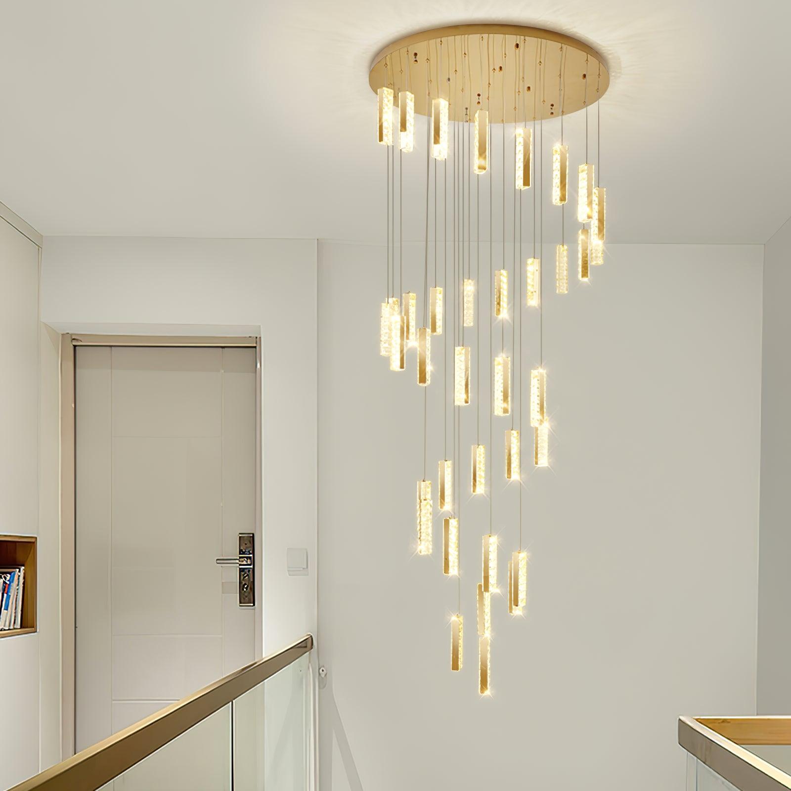 Lustra Chandelier Villa Forci Pendant Silver Modern - Letslighting