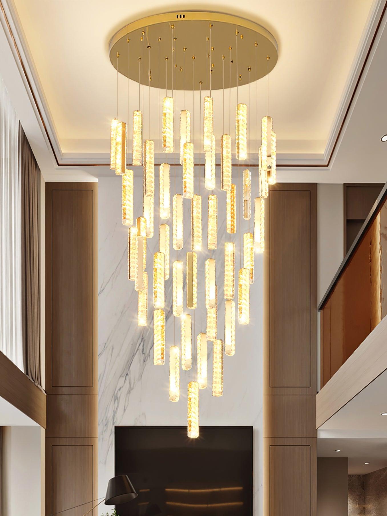Lustra Chandelier Villa Forci Pendant Silver Modern - Letslighting