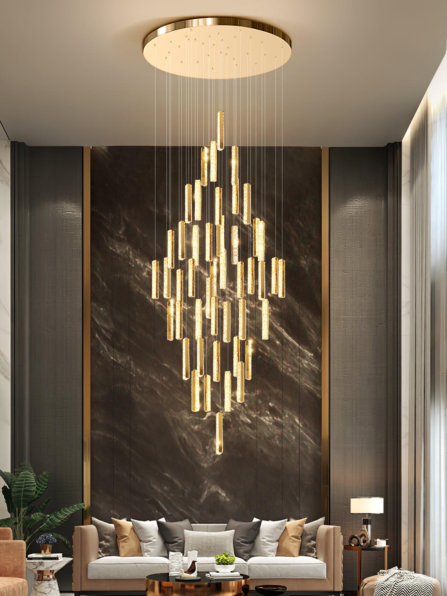 Lustra Chandelier Villa Forci Pendant Silver Modern - Letslighting