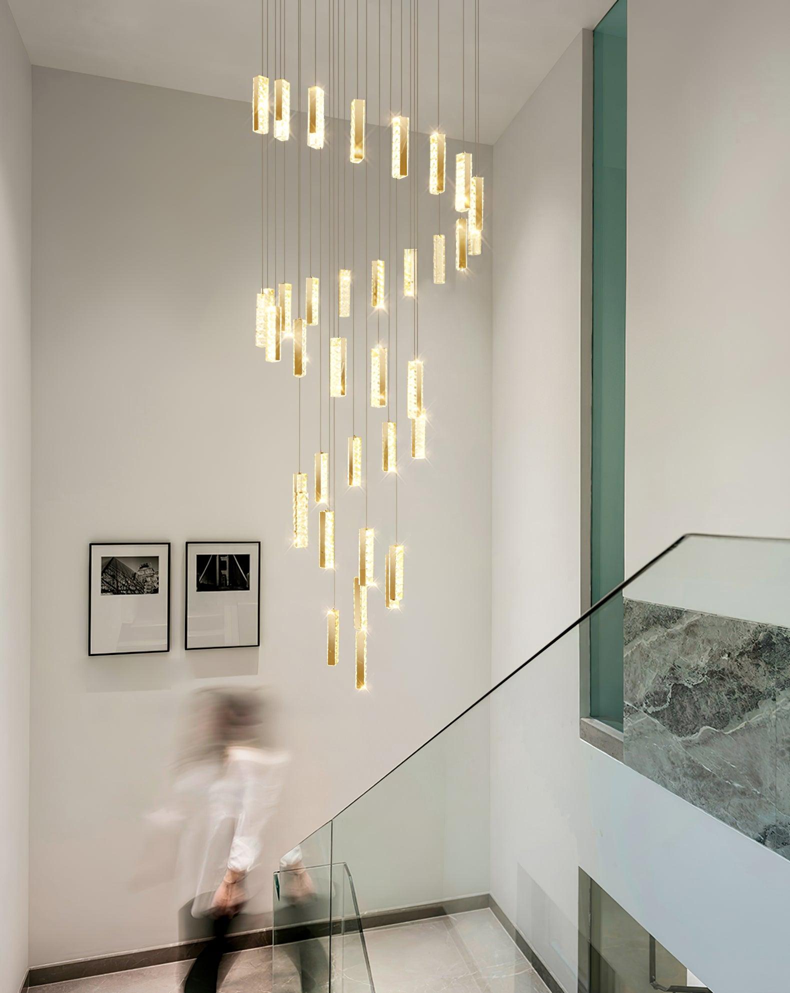 Lustra Chandelier Villa Forci Pendant Silver Modern - Letslighting