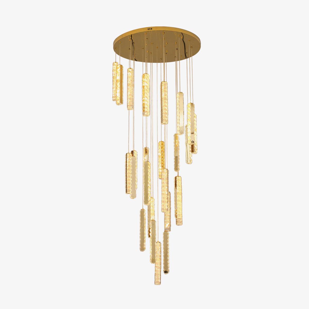 Lustra Chandelier Villa Forci Pendant Silver Modern - Letslighting