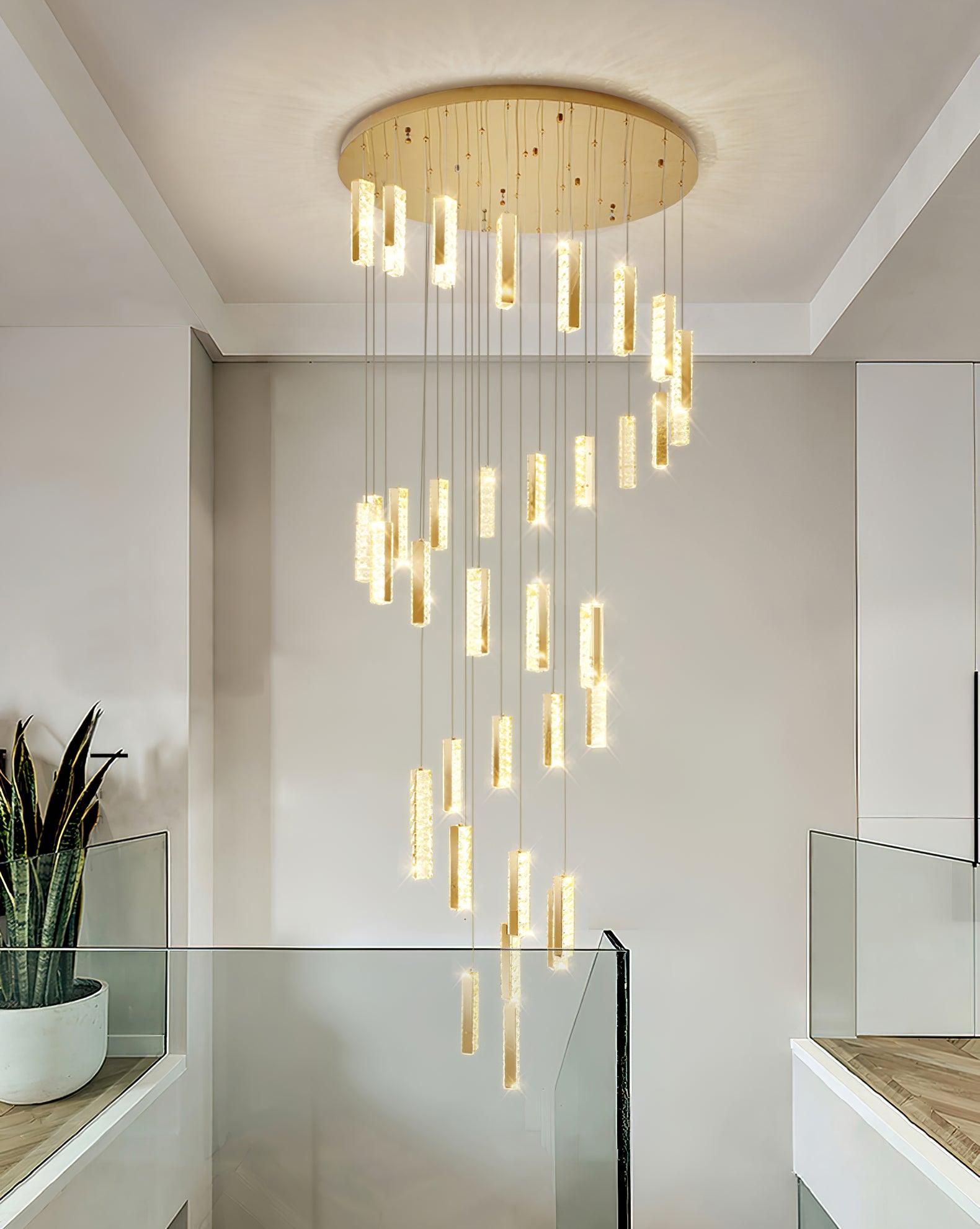 Lustra Chandelier Villa Forci Pendant Silver Modern - Letslighting